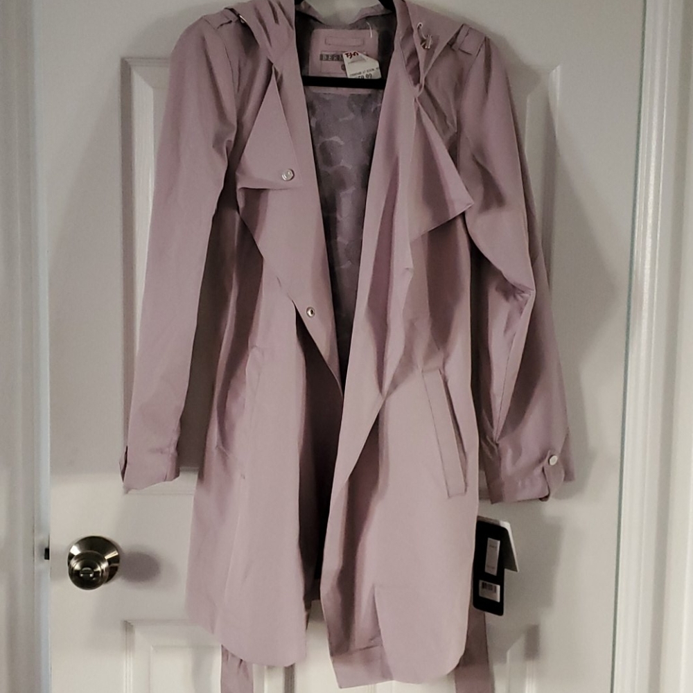 Lailac belted rain jacket